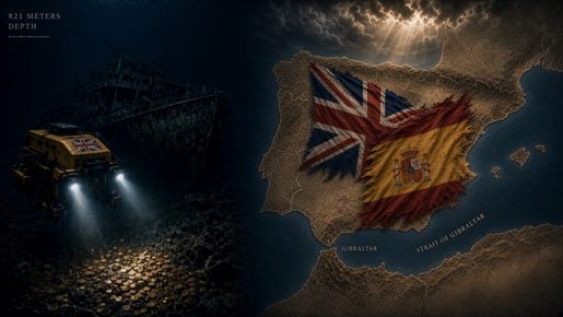 Злато за 7,4 милиарда долара остава на морското дъно заради вековния спор за Гибралтар между Великобритания и Испания