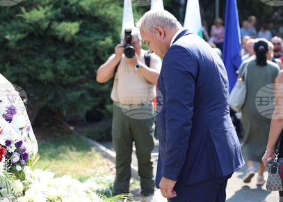 Министърът на вътрешните работи Иван Демерджиев и заместник министър Калоян Калоянов ...