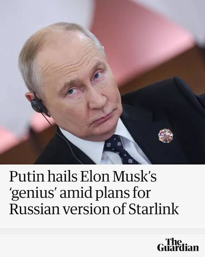 Путин се възхищава на „гениалността“ на Илон Мъск на фона на планове за руска версия на Starlink