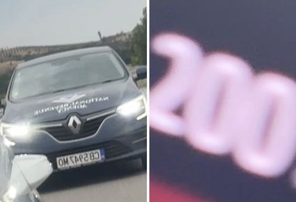 (ВИДЕО) Служебен автомобил на НАП заснет с близо 200 км/ч на АМ „Струма“