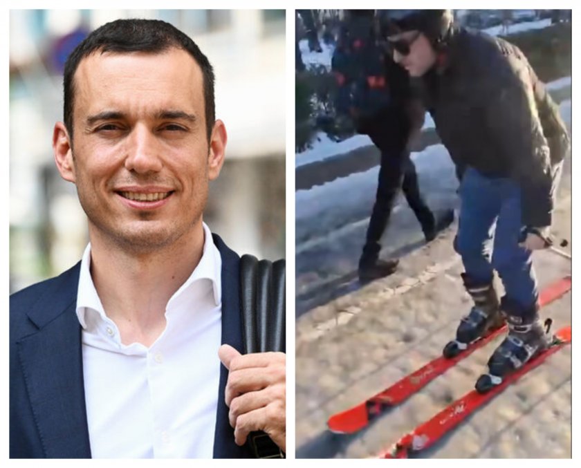 васил терзиев превърна централен софийски булевард ски писта