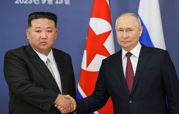 путин подарява ким чен произведена русия кола