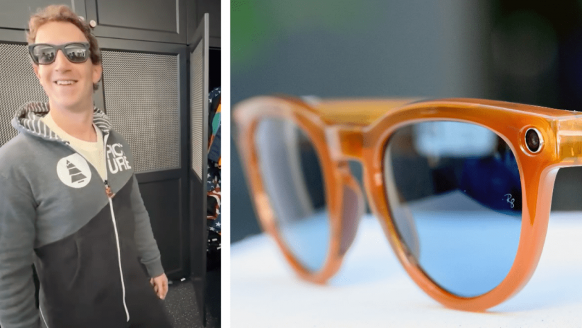 марк зукърбърг показва способни ldquometa smart glassesrdquo ldquoray banrdquo
