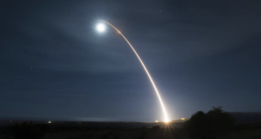 сащ извърши второ учебно изстрелване icbm minuteman iii