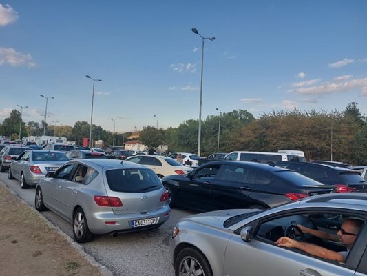 отново задръстване границата гърция