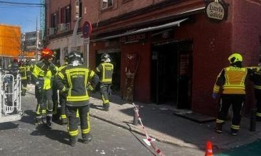 взрив бар мадрид рани души трима критично състояние снимки