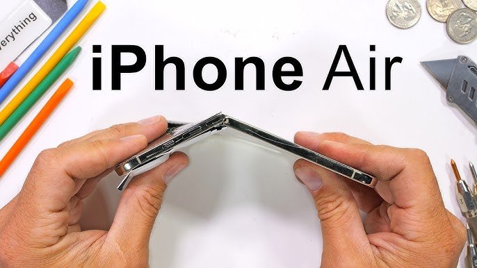 новият iphone air впечатлява издръжливост здравина видео