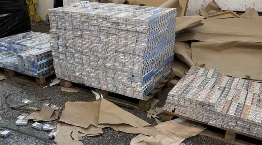 гранична полиция митничари задържаха млн къса контрабандни цигари гкпп bdquoкапитан андреевоldquo