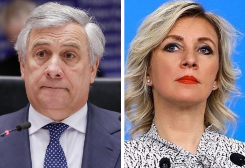 вербална война рим москва таяни отвърна остро захарова