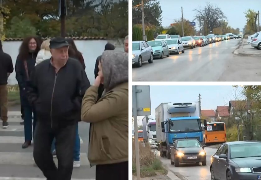 божурище бунт жителите искат обходен път тирове домовете видео