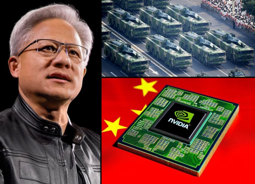 шефът nvidia отхвърли страховете американски чипове захранват китайската армия видео