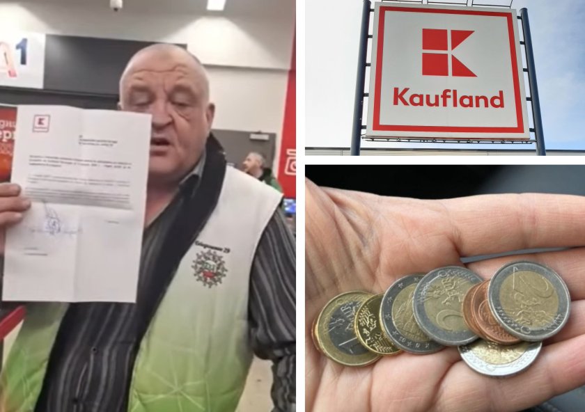 скандал bdquoкауфландldquo заради еврото клиент блокира каса иска ресто лева видео