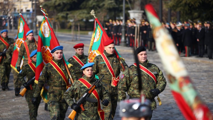 тържествен водосвет бойните знамена българската армия