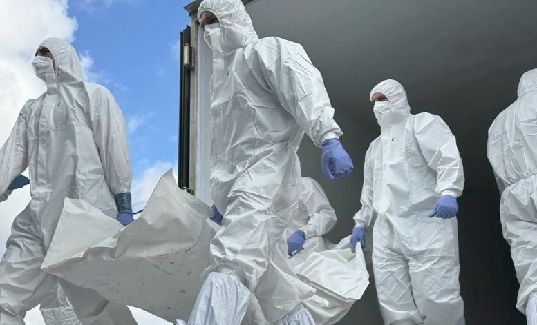 русия предаде телата 1000 украински войници снимки