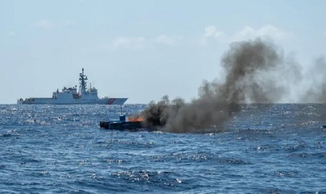 военни удари море сащ ликвидираха заподозрени наркотрафик видео
