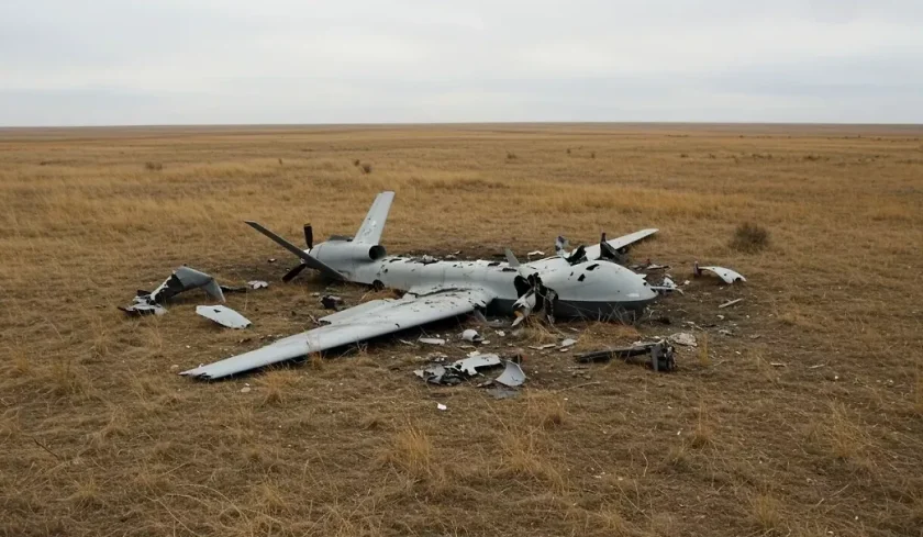 разузнавателен дрон разби жилищна сграда турция видео