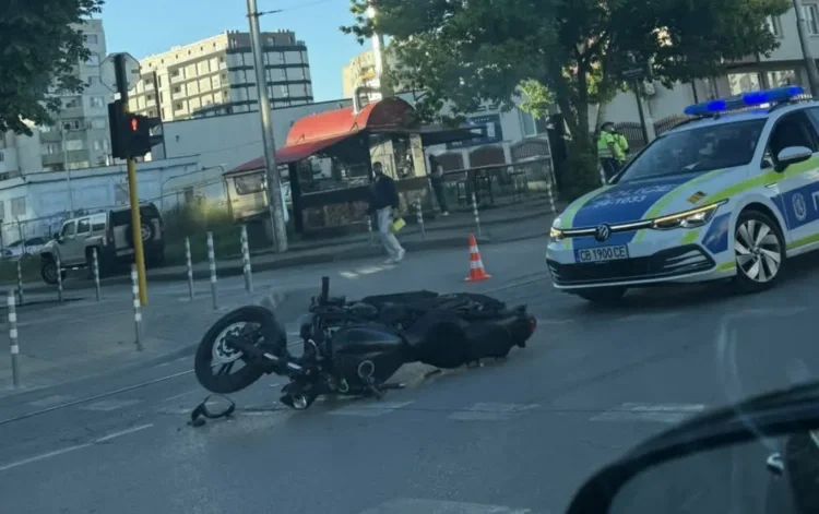 моторист беше пометен джип софия движението блокирано