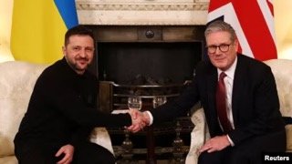 зеленски стармър договориха съвместно производство дронове засилено военно сътрудничество