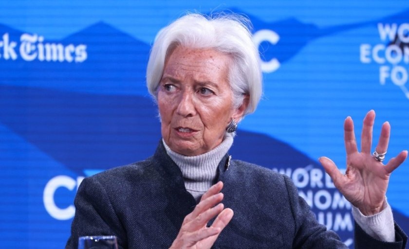 bloomberg президентът ецб кристин лагард напусна вечеря давос критики лутник европа