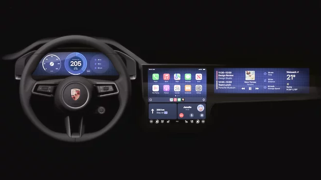 apple представи повече новия carplay сътрудничество aston martin porsche