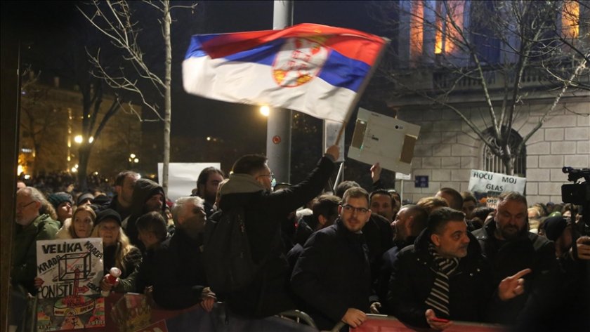втора поредна вечер протести сърбия
