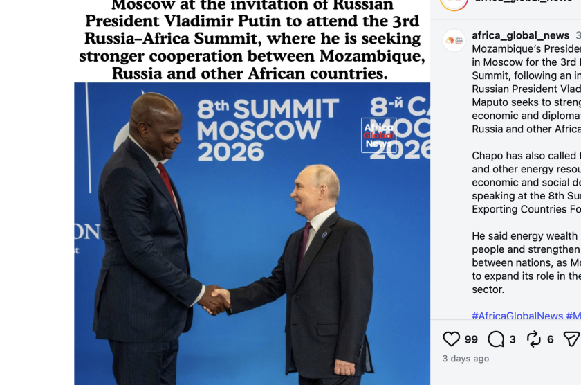 снимка путин бившия президент мозамбик предизвика подигравки социалните мрежи