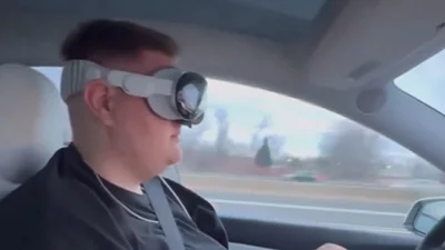 НОВА МОДА: Шофьори карат колите си с очилата на Apple - Vision Pro (ВИДЕО)