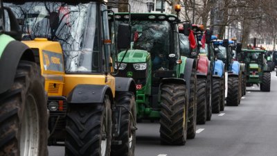 Фермери от Германия, Полша и Чехия протестираха днес срещу селскостопанската политика на ЕС