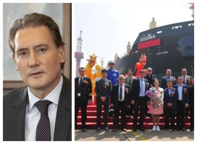 Кирил Домусчиев пусна на вода нов кораб. Дано да не минава покрай Южна Америка