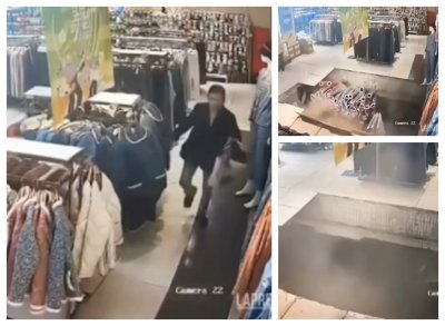 Ужас в Китай: Огромна пропаст се отвори в средата на магазин и &ldquo;погълна&rdquo; клиент (ВИДЕО)