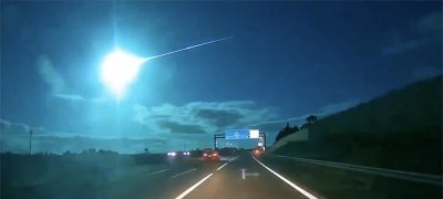 Син метеор прелетя над Иберийския полуостров (ВИДЕО)