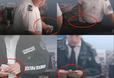 БРУТАЛНА КОРУПЦИЯ НА "КУЛАТА"! Поредно ВИДЕО разкрива как гранични полицаи тъпчат джобовете си с пари