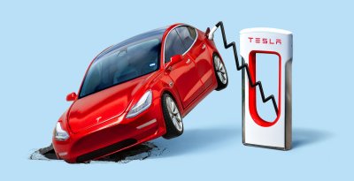 Tesla понася тежък спад в продажбите през 2024 година