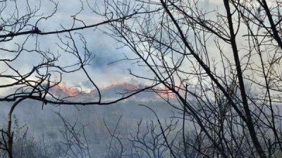 Пожарът на българо-гръцката граница отново се активизира