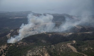 Ситуацията с пожара на българо-гръцката граница се е влошила