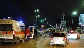 Верижна катастрофа на възлово кръстовище в София