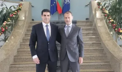 Президентът на БФС посрещна шефа на УЕФА за гала вечерта &bdquo;100 години български футбол&ldquo;