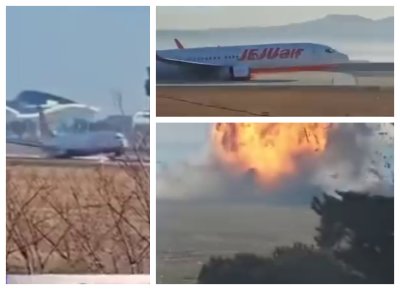 Трагедия в Южна Корея: Катастрофа на Боинг 737-800 с 173 жертви на летище Муан (ВИДЕО 18+)