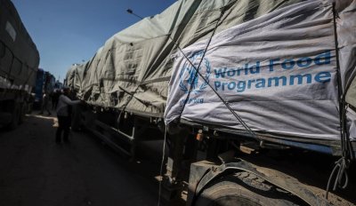 Първите камиони с хуманитарна помощ влязоха в Газа след примирието