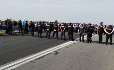 Арести по време на блокадата на АМ "Тракия