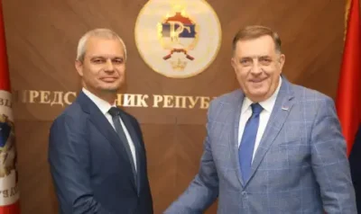 Костадинов и Додик обсъдиха възможностите за сътрудничество между България и Република Сръбска