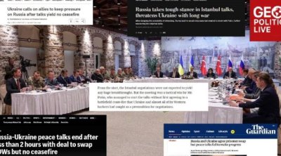 &bdquo;Победа за Путин&ldquo; &mdash; западните медии реагират на преговорите Русия-Украйна