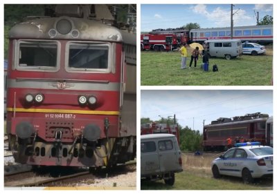 Влак в пламъци: Пътници скачаха от горящ локомотив край Стара Загора