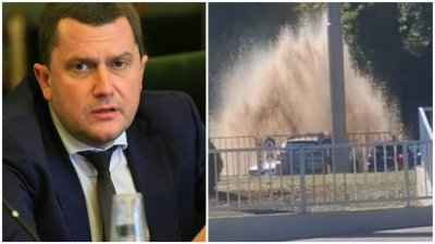 Кметът на Перник Станислав Владимиров продължава да си бърка в носа, докато от седмица градът му губи ценни литри вода (ВИДЕО)