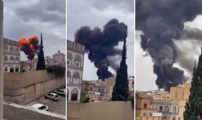 Въздушна атака по столицата на Йемен: Израел нанесе нов удар срещу хутите (ВИДЕО)