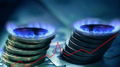Значително по-висока цена на природния газ през ноември обяви КЕВР