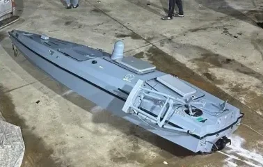 Откриха украински морски дрон камикадзе в Черно море (ВИДЕО)