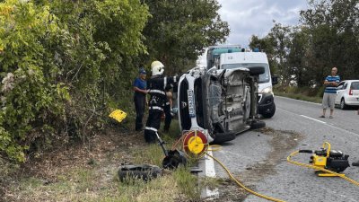 Тежка катастрофа блокира пътя Русе &ndash; Бяла, двама души са пострадали