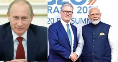 Bloomberg: Поздравът на Моди към Путин засенчи визитата на Киър Стармър в Индия (ВИДЕО)