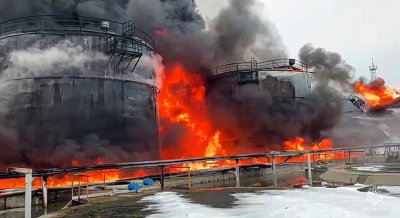 Украински дрон предизвика пожар в голям петролен склад в анексирания Крим